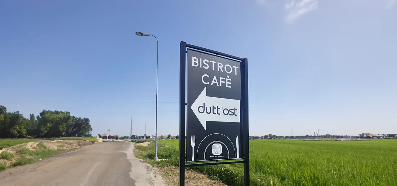 Insegna Totem - Dutt Ost Bistrot - Sunrise Insegne