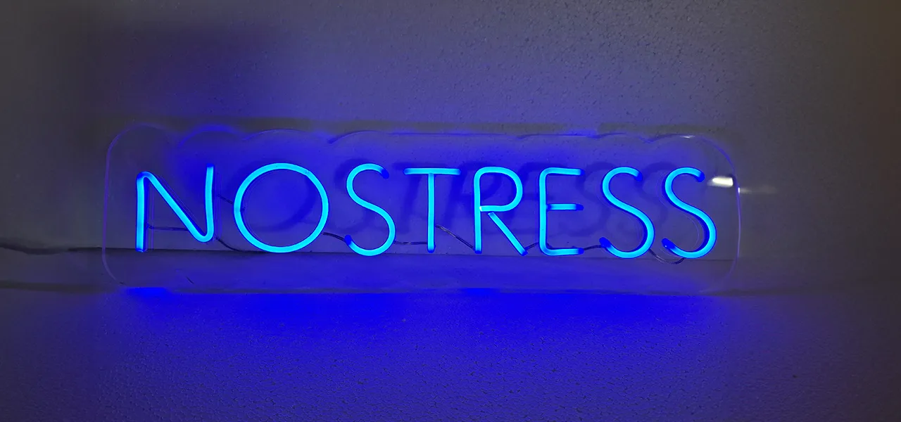 Insegna Filo Led - no stress - Sunrise Insegne