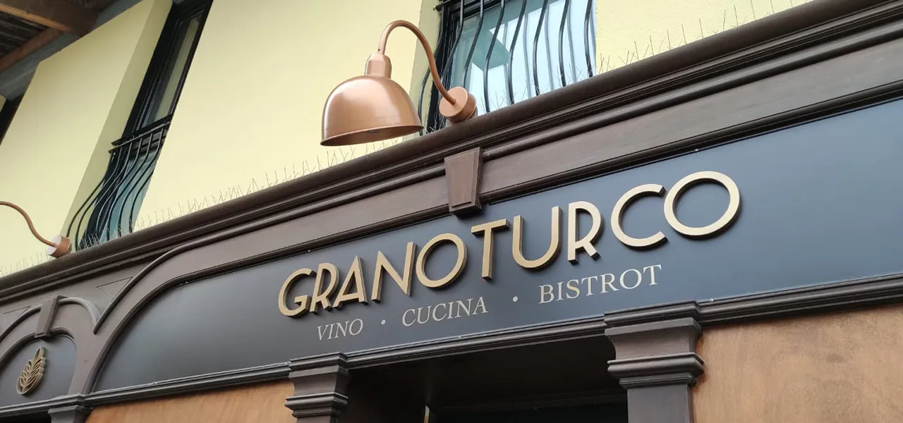 Insegna a Pannello - Granoturco Bistrot - Sunrise Insegne