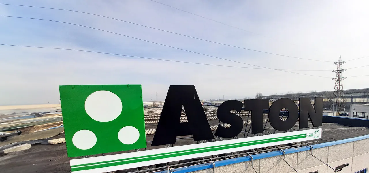 Insegna Aziendale di Grande Dimensione - Aston - Sunrise Insegne