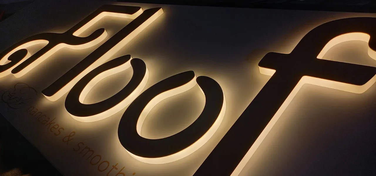 Insegna Lettere Scatolate - Floof - Sunrise Insegne