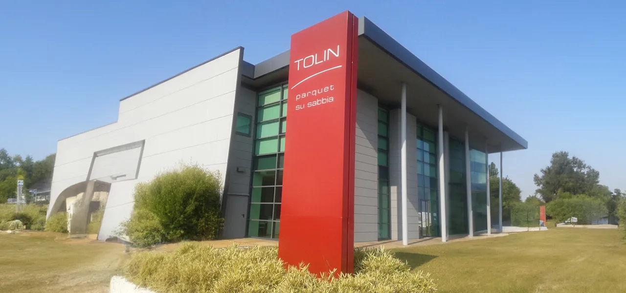 Insegna Totem - Tolin Parquet - Sunrise Insegne